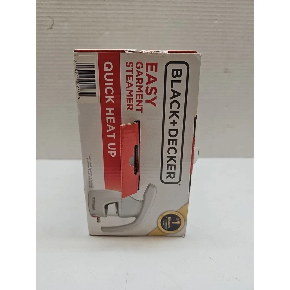Black & Decker Easy Garment Steamer Quick Heat Up White BRAND NEW
